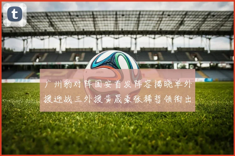 广州豹对阵国安首发阵容揭晓单外援迎战三外援黄晟豪张稀哲领衔出战